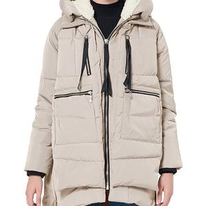 Orolay Beige Thickened Down Jacket